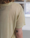 BASERANGE Classic Bamboo Fiber and Cotton Loose T-Shirt Collection Crew Neck Bottoming Shirt French BAS-TTLO-BL-AU25-PIER GREEN (TOLO-BL-000 TTLO)